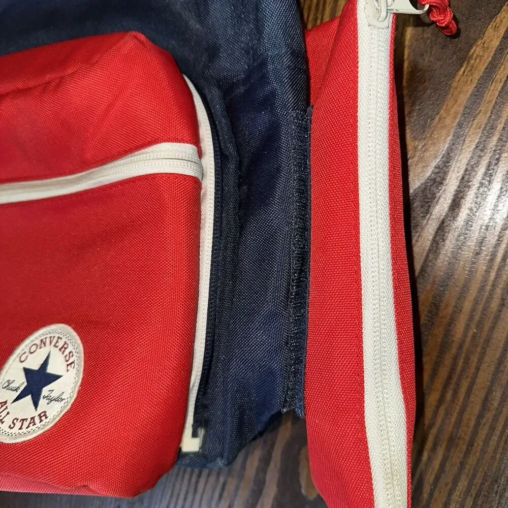Converse Chuck Taylor All Star Kids Backpack Set Navy Red Lunch Bag Pencil Case